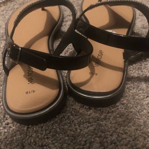 via rosa Shoes - NWOT Via Rosa Sandals with gems and black straps via rosa Shoes - NWOT Via Rosa Sandals with gems and black straps